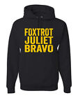 Foxtrot Juliet Bravo FJB FJB Lets Go Brandon Political Unisex Hooded Sweatshirt