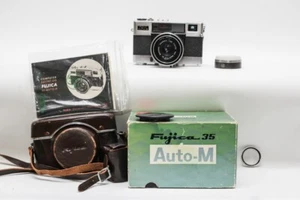 BOXED FUJICA 35 AUTO-M VINTAGE RANGEFINDER WITH CASE AND DOCUMENTATION. - Bild 1 von 6