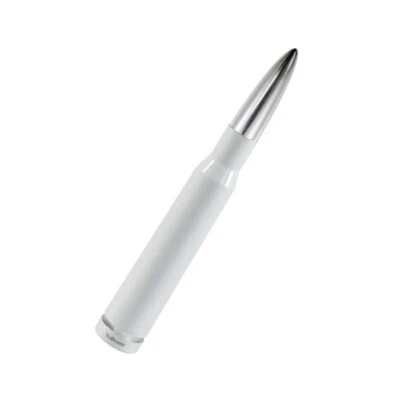 VMS Silver and White Bullet Antenna for Chevy Colorado All Years - Image 1 of 3