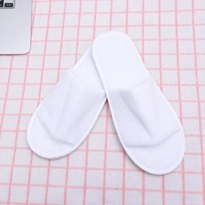 Half Bag of Slippers Disposable Open Toe Flat Hotel Guest Indoor - Picture 1 of 12