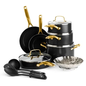 Blue Diamond 14 Piece Induction Nonstick Cookware Set, Diamond Infused PFAS-Free - Picture 1 of 1
