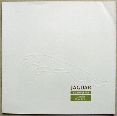 JAGUAR SOVEREIGN V12 & DAIMLER DOUBLE SIX LF Car Sales Brochure 1987 #JAG 87/43 - Image 1 of 4