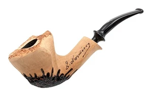 Erik Nording Freehand Rustic Signature Briar Pipe - Picture 1 of 6
