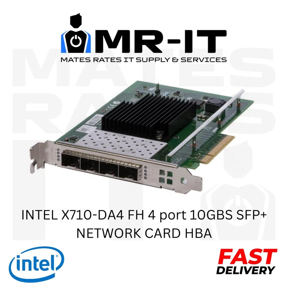 INTEL X710-DA4 FH 4 port 10GBS SFP+ NETWORK CARD HBA - image 1 of 1