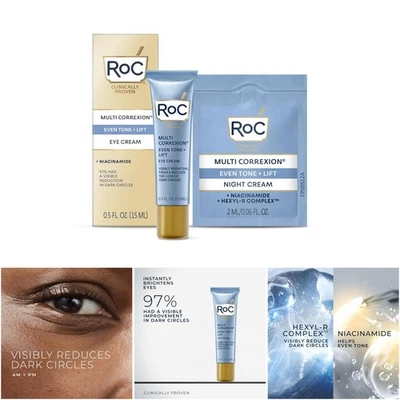 Crema antienvejecimiento para ojos hinchazón ojeras manteca de karité (.5 OZ) bolsas debajo de los ojos Foto 1 de 4