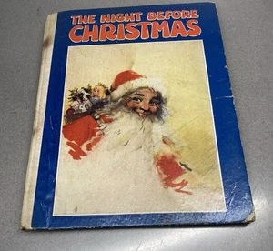 Livre ancien 1922 Nuit avant Noël enfant illustré Père Noël - Photo 1/10