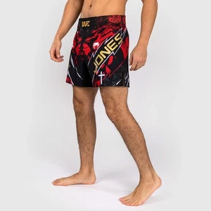 Venum UFC Unrivaled Jon Jones Men's Short Fit Fight Shorts - Red - Picture 1 of 9