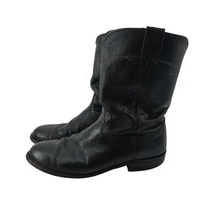 Larry Roper Stiefel schwarz Leder USA Cowboy Western 8 XE - Bild 1 von 17