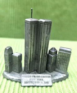 Vintage WTC World Trade Center New York Twin Towers Commemorative Sculpture 9/11 - Picture 1 of 9