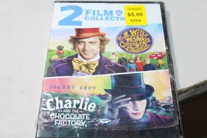 Willy Wonka and the Chocolate Factory / Charlie and the Chocolate DVD Shrinktear - Picture 1 of 3