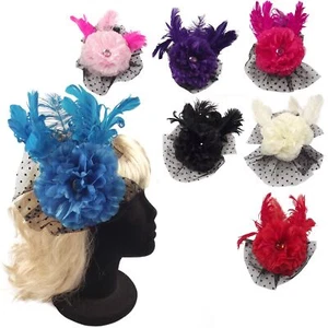 Pieza fascinadora de cabeza de avestruz burlesque pluma y diamante elegante vestido de boda - Imagen 1 de 8