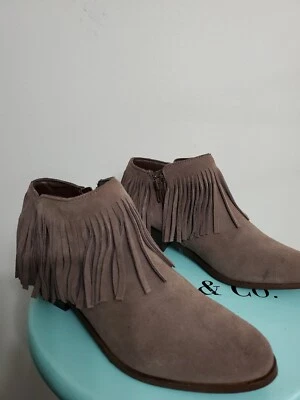 Steve Madden Cuero Gamuza 1.5" Pump Block Cremallera Botines 6.5M Foto 1 de 4