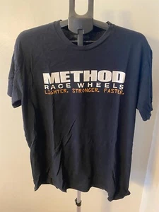 Vintage Method Race Wheels Black Tee Shirt Size XL - Picture 1 of 1