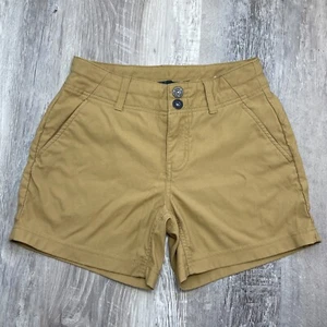 Prana Shorts Alana Embark braun hellcamel lang Chino Shorts Damen Größe 2 - Bild 1 von 12
