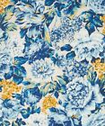 Liberty Cotton Fabric Fat Quarter Blue Floral Quilting Emporium Art Nouveau