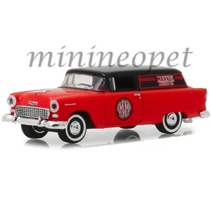 GREENLIGHT 35120 A 1955 CHEVY SEDAN DELIVERY MARVEL MYSTERY OIL 1/64 RED / BLACK - Picture 1 of 2