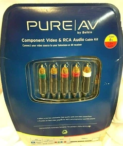 NUEVO KIT DE CABLE DE AUDIO Y VIDEO COMPUESTO AV BY BELKIN SELLADO 6 FT - Imagen 1 de 10