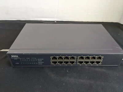 Dell PowerConnect 2216 16 Port Fast Ethernet Switch w/ Power Cord - Image 1 of 2