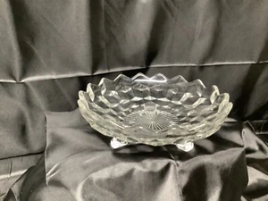 american fostoria glassware vintage footed candy relish dish - Picture 1 of 4