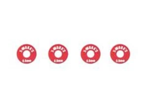 Cuñas de rueda de aluminio Tworks TA-029R 1 mm - rojas - Imagen 1 de 1