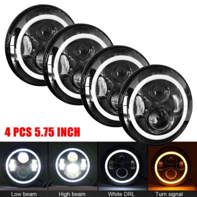 4 шт светодиодных фар дальнего/дальнего света 5,75 дюйма для Dodge Royal Monaco Charger 1972–1977 гг. - Изображение 1 из 4