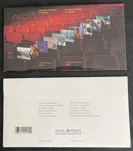 Canada #1615 - 1616,  Cinema in Canada -- Sealed Envelope with 2 S/S Sheets - Bild 1 von 1