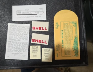 Vintage Champ Decals No. HT-61 Shell Oil Tank Car HO Complete Set - Picture 1 of 2