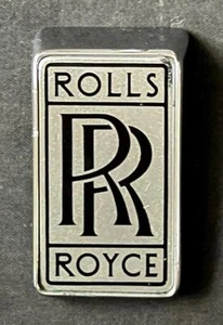 ROLLS ROYCE VINTAGE SILVER CLOUD SPUR WRAITH REAR FENDER BUMPER ENAMEL BADGE - Picture 1 of 8