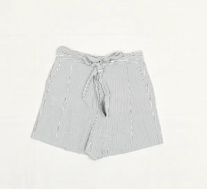 NEW J. Crew Women's Bermuda Shorts Front Tie Striped Cotton Multicolor Size 4 - Picture 1 of 8
