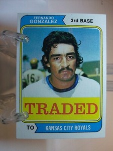 1974 Topps Traded Baseball Card   #649T Fernando Gonzalez    (88641)
