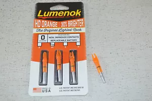 Lumenok HD Orange Lighted Nocks GT - Picture 1 of 3
