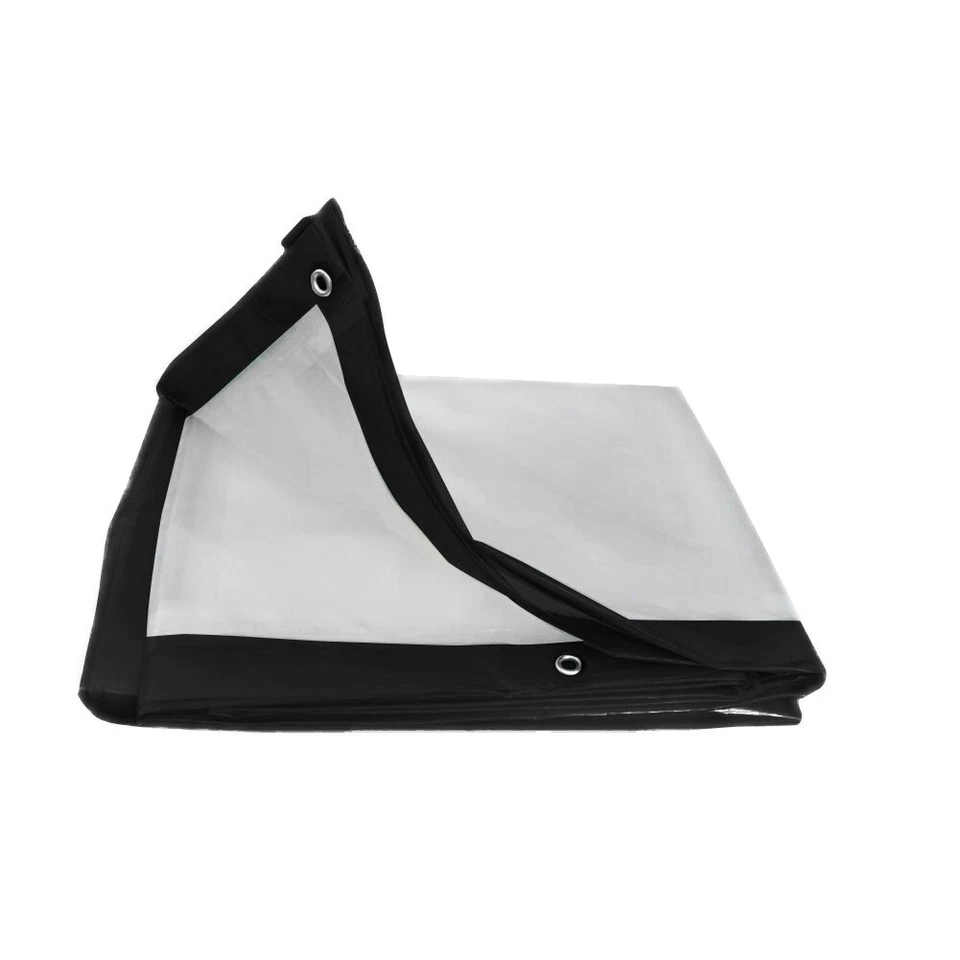 TELO TELONE TRASPARENTE IN POLIETILENE OCCHIELLATO CON RINFORZO PVC IMPERMEABILE - Immagine 1 di 4