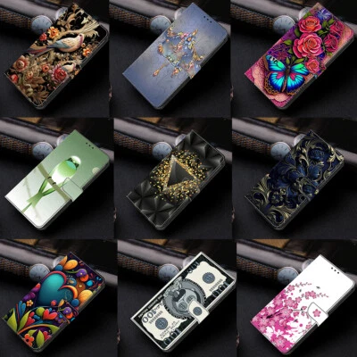 Phone Case Cover for Nokia 5.3 G60 G22 G21 Retro Painted PU Leather Wallet Case - Image 1 of 4