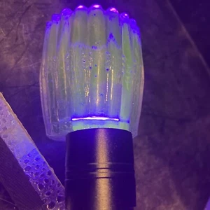 small vaseline glass candle holder. AD - Picture 1 of 9