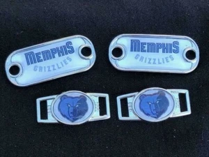 2 ~ Dijes Memphis Grizzlies NBA Paracord ovalados o mini etiqueta de perro dijes de cordón - Imagen 1 de 3