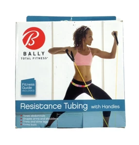 Bally Total Fitness Yellow Resistance Tubing with Handles - Picture 1 of 3