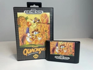 Quackshot Starring Paperino Sega Genesis gioco con custodia e hangtab testato funziona - Foto 1 di 9