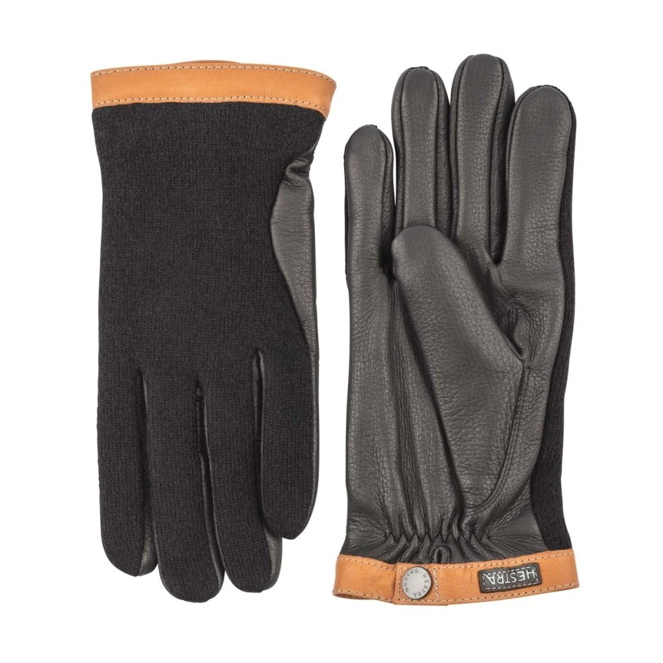 Hestra Deerskin Wool Tricot Leder Handschuhe Herren