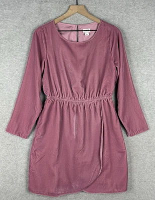 Vestido J Crew Mujer 6 Rosa Terciopelo Otoño Vacaciones Invierno Fiesta Evento Romántico Foto 1 de 4