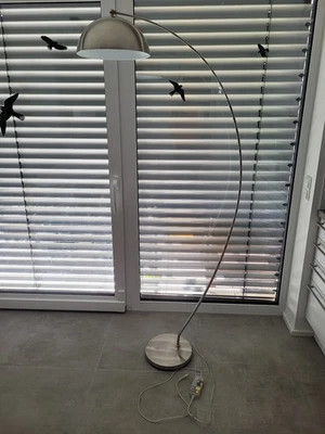 Trio Leuchte LED Stehleuchte Florestan Metall Nickel matt Dimmbar - Bild 1 von 2