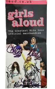 Girls Aloud Signed Original Autographs Brochure 2007 The Greatest Hits Authentic