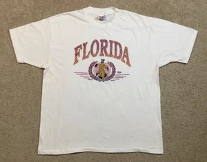 Vintage 90s FLAMINGO Graphic Florida White T-Shirt, Adult XL - Bild 1 von 16