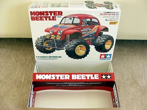CAJA VACÍA para 2015 Tamiya 58618 Monster Beetle Kit Perfecto Estado para Exhibición - Imagen 1 de 8