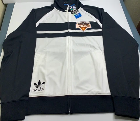 Houston Dynamo MLS Mens Size M Medium Jacket adidas Full Zip Soccer New NWT's Cover