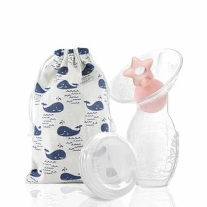 Silicone Manual Breast Pump 90Ml/4Oz Food Grade Silicone Milk Saver with PP Cap - Picture 1 of 11