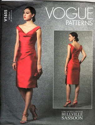 Vogue V1655 Misses 6 to 14 Sassoon Special Occasion Dress Sewing Pattern - Image 1 of 2