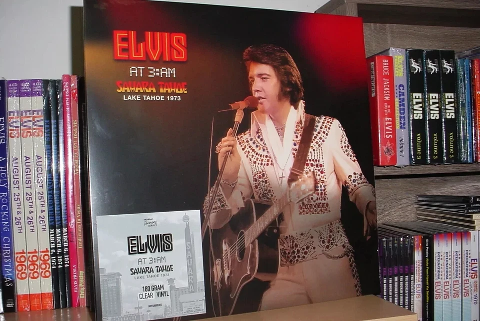 Elvis AT 3:AM Sahara Tahoe Lake Tahoe 1973 LP 180 gram Clear Viny - MRS - Image 1 of 1