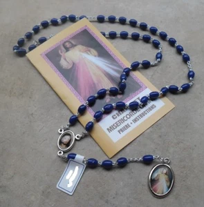 Chapelet dévotion Jésus Miséricorde Divine avec notice - Imagen 1 de 1