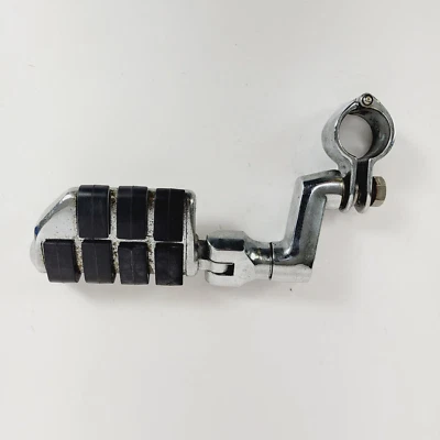 Хромированный зажим для крепления защиты двигателя Harley Davidson шоссе ножная опора одинарный - Изображение 1 из 4