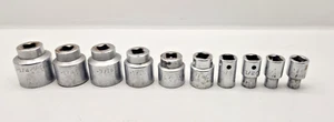 Vintage MAC Tools 3/8" Drive 10pc SAE 6pt Sockets Made in USA - Picture 1 of 6